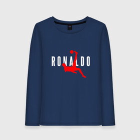 Женский лонгслив хлопок с принтом Ronaldo в Белгороде, 100% хлопок |  | champion | cr7 | cristiano | game | goal | italy | juventus | madrid | real | ronaldo | spain | team | буффон | гол | дибала | золотой мяч | игрок | испания | италия | криштиану | мадрид | португалия | реал | роналду | спорт | тренер | футбол | 