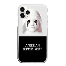 Чехол для iPhone 11 Pro матовый с принтом American Horror Story в Белгороде, Силикон |  | ahs | american horror story | американская история ужасов | демон | краска | лицо | макияж | монашка | черные глаза
