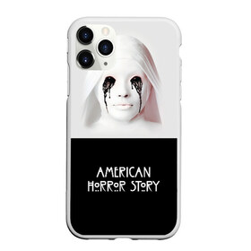 Чехол для iPhone 11 Pro матовый с принтом American Horror Story в Белгороде, Силикон |  | Тематика изображения на принте: ahs | american horror story | американская история ужасов | демон | краска | лицо | макияж | монашка | черные глаза