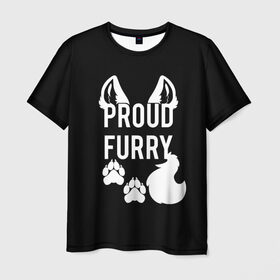 Мужская футболка 3D с принтом Proud Furry в Белгороде, 100% полиэфир | прямой крой, круглый вырез горловины, длина до линии бедер | cute | fox | foxes | furry | ginger | proud | tail | гордость | забавная | лис | лиса | лисица | лисицы | лисичка | лисички | лисы | милая | рыжая | рыжие | смешная | фыр | хвост | хвосты