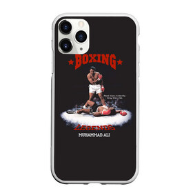 Чехол для iPhone 11 Pro матовый с принтом Мухамед Али в Белгороде, Силикон |  | boxing | muhammad ali | sport | бокс | боксер | легенда | мухамед али | спорт