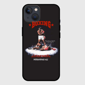 Чехол для iPhone 13 с принтом Мухамед Али в Белгороде,  |  | boxing | muhammad ali | sport | бокс | боксер | легенда | мухамед али | спорт