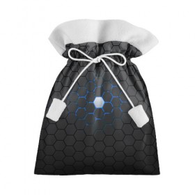 Подарочный 3D мешок с принтом Гексагон в Белгороде, 100% полиэстер | Размер: 29*39 см | hexagon | metal | pattern | steel | гексагон | метал | паттерн | сталь | текстуры | шестиугольник