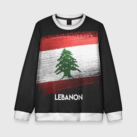 Детский свитшот 3D с принтом LEBANON(Ливан) в Белгороде, 100% полиэстер | свободная посадка, прямой крой, мягкая тканевая резинка на рукавах и понизу свитшота | lebanon | urban | город | ливан | мир | путешествие | символика | страны | флаг