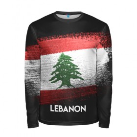 Мужской лонгслив 3D с принтом LEBANON(Ливан) в Белгороде, 100% полиэстер | длинные рукава, круглый вырез горловины, полуприлегающий силуэт | lebanon | urban | город | ливан | мир | путешествие | символика | страны | флаг