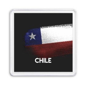 Магнит 55*55 с принтом Chile(Чили) в Белгороде, Пластик | Размер: 65*65 мм; Размер печати: 55*55 мм | chile | urban | город | мир | путешествие | символика | страны | флаг | чили