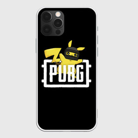 Чехол для iPhone 12 Pro с принтом Pikachu PUBG в Белгороде, силикон | область печати: задняя сторона чехла, без боковых панелей | Тематика изображения на принте: battle | battlegrounds | chicken | dinner | game | games | player | playerunknowns | pubg | royale | unknown | winner | битва | игра | игрок | игры | королевская | курица | обед | пабг | победитель | сковорода | сковородка