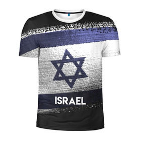 Мужская футболка 3D спортивная с принтом Israel(Израиль) в Белгороде, 100% полиэстер с улучшенными характеристиками | приталенный силуэт, круглая горловина, широкие плечи, сужается к линии бедра | Тематика изображения на принте: israel | urban | город | израиль | мир | путешествие | символика | страны | флаг