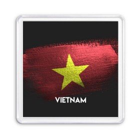 Магнит 55*55 с принтом VIETNAM(Вьетнам) в Белгороде, Пластик | Размер: 65*65 мм; Размер печати: 55*55 мм | Тематика изображения на принте: urban | vietnam | город | мир | путешествие | символика | страны | флаг