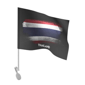 Флаг для автомобиля с принтом Тайланд(Thailand) в Белгороде, 100% полиэстер | Размер: 30*21 см | thailand | urban | город | мир | путешествие | символика | страны | таиланд | флаг
