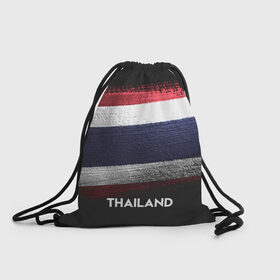 Рюкзак-мешок 3D с принтом Тайланд(Thailand) в Белгороде, 100% полиэстер | плотность ткани — 200 г/м2, размер — 35 х 45 см; лямки — толстые шнурки, застежка на шнуровке, без карманов и подкладки | thailand | urban | город | мир | путешествие | символика | страны | таиланд | флаг