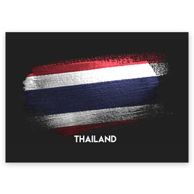 Поздравительная открытка с принтом Тайланд(Thailand) в Белгороде, 100% бумага | плотность бумаги 280 г/м2, матовая, на обратной стороне линовка и место для марки
 | thailand | urban | город | мир | путешествие | символика | страны | таиланд | флаг