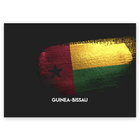 Поздравительная открытка с принтом Guinea-Bissau(Гвинея-Бисау) в Белгороде, 100% бумага | плотность бумаги 280 г/м2, матовая, на обратной стороне линовка и место для марки
 | urban | гвинея бисау | город | мир | путешествие | символика | страны | флаг
