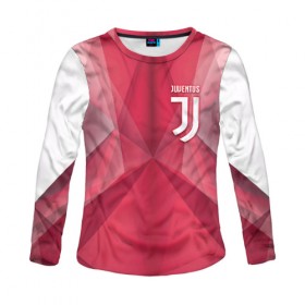 Женский лонгслив 3D с принтом Juventus new uniform в Белгороде, 100% полиэстер | длинные рукава, круглый вырез горловины, полуприлегающий силуэт | 