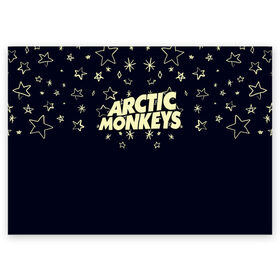 Поздравительная открытка с принтом Arctic Monkeys в Белгороде, 100% бумага | плотность бумаги 280 г/м2, матовая, на обратной стороне линовка и место для марки
 | Тематика изображения на принте: 