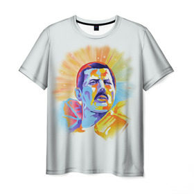 Мужская футболка 3D с принтом Freddie Mercury в Белгороде, 100% полиэфир | прямой крой, круглый вырез горловины, длина до линии бедер | freddie mercury | queen | фредди меркьюри