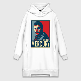 Платье-худи хлопок с принтом Freddie Mercury в Белгороде,  |  | Тематика изображения на принте: freddie mercury | queen | фредди меркьюри
