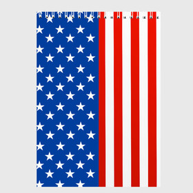 Скетчбук с принтом Американский Флаг в Белгороде, 100% бумага
 | 48 листов, плотность листов — 100 г/м2, плотность картонной обложки — 250 г/м2. Листы скреплены сверху удобной пружинной спиралью | америка | вашингтон | звезды | патриот | сша | трамп | триколор