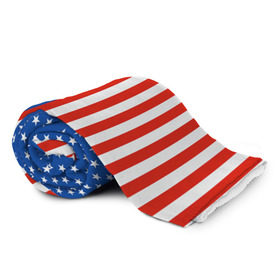 Плед 3D с принтом Американский Флаг в Белгороде, 100% полиэстер | закругленные углы, все края обработаны. Ткань не мнется и не растягивается | америка | вашингтон | звезды | патриот | сша | трамп | триколор
