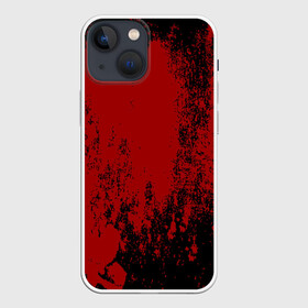 Чехол для iPhone 13 mini с принтом Red blood в Белгороде,  |  | halloween | брызги красок | брызги крови | картина кровью | красные пятна | кровавая абстракция | кровавые пятна | кровь | пятна краски