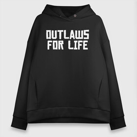 Женское худи Oversize хлопок с принтом Outlaws for life RDR2 в Белгороде, френч-терри — 70% хлопок, 30% полиэстер. Мягкий теплый начес внутри —100% хлопок | боковые карманы, эластичные манжеты и нижняя кромка, капюшон на магнитной кнопке | arthur morgan | rdr | rdr2 | red dead redemption | red dead redemption 2 | артур морган | рдр | рдр2