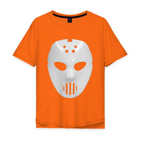 Мужская футболка хлопок Oversize с принтом Маска Angerfist в Белгороде, 100% хлопок | свободный крой, круглый ворот, “спинка” длиннее передней части | angerfist | gabba | gabber | hardcore | mask | music | rave | габбер | маска | музыка | рейв | рэйв