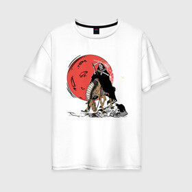 Женская футболка хлопок Oversize с принтом Темный всадник в Белгороде, 100% хлопок | свободный крой, круглый ворот, спущенный рукав, длина до линии бедер
 | ария | кипелов | русский рок