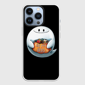 Чехол для iPhone 13 Pro с принтом Be my Boo в Белгороде,  |  | candy | deliciouse | ghost | halloween | night | pumpkin | spirit | treat | trick | вкусняшки | гадость | дух | конфеты | ночь | приведение | призрак | сладости | тыква | хеллоуин | хэллоуин