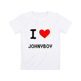 Детская футболка хлопок с принтом Johnyboy 8 в Белгороде, 100% хлопок | круглый вырез горловины, полуприлегающий силуэт, длина до линии бедер | johnyboy | денис василенко | джонибой