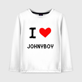Детский лонгслив хлопок с принтом Johnyboy 8 в Белгороде, 100% хлопок | круглый вырез горловины, полуприлегающий силуэт, длина до линии бедер | johnyboy | денис василенко | джонибой