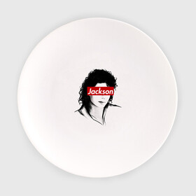 Тарелка с принтом Michael Jackson в Белгороде, фарфор | диаметр - 210 мм
диаметр для нанесения принта - 120 мм | jackson | michael | джексон | майкл