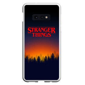 Чехол для Samsung S10E с принтом STRANGER THINGS в Белгороде, Силикон | Область печати: задняя сторона чехла, без боковых панелей | 011 | eleven | friends don t lie | netflix | stranger things | демогоргон | нетфликс | одиннадцатая | очень странные дела | сериалы