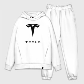 Мужской костюм хлопок OVERSIZE с принтом TESLA в Белгороде,  |  | brand | car | elon mask | tesla | авто | бренд | илон | илон маск | маск | машина | тесла | электрокар