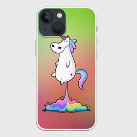 Чехол для iPhone 13 mini с принтом Единорог на Старте в Белгороде,  |  | corn | horse | magic | rainbow | unicorn | unicorns | волшебство | единорог | единороги | животное | лошадка | лошадь | магия | пони | радуга | рог | рога | сказка