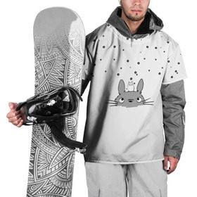 Накидка на куртку 3D с принтом Totoro The Rain в Белгороде, 100% полиэстер |  | Тематика изображения на принте: аниме | дождь | тоторо