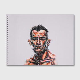 Альбом для рисования с принтом Tony Ferguson в Белгороде, 100% бумага
 | матовая бумага, плотность 200 мг. | mma | ufc | арманн | бокс | борьба | джиу джитсу | кукуй | тони | фергюсон | эль | энтони