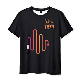 Мужская футболка 3D с принтом The Beatles в Белгороде, 100% полиэфир | прямой крой, круглый вырез горловины, длина до линии бедер | битлз | британская | группа | джон леннон | джордж харрисон | ливерпуль | пол маккартни | ринго старр | рок