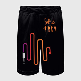 Детские спортивные шорты 3D с принтом The Beatles в Белгороде,  100% полиэстер
 | пояс оформлен широкой мягкой резинкой, ткань тянется
 | битлз | британская | группа | джон леннон | джордж харрисон | ливерпуль | пол маккартни | ринго старр | рок