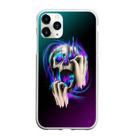 Чехол для iPhone 11 Pro Max матовый с принтом Scream Skull в Белгороде, Силикон |  | Тематика изображения на принте: bone | bones | chain | chains | dark | grey | horror | scary | scream | skull | skulls | teeth | tooth | жуть | зуб | зубы | кости | кость | крик | серый | страшно | хоррор | цепи | цепочка | цепь | череп | черепа