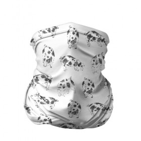 Бандана-труба 3D с принтом Поросята в Белгороде, 100% полиэстер, ткань с особыми свойствами — Activecool | плотность 150‒180 г/м2; хорошо тянется, но сохраняет форму | 2019 | год | праздник | свинья