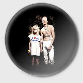 Значок с принтом Die Antwoord в Белгороде,  металл | круглая форма, металлическая застежка в виде булавки | die antwoord | ninja | yo landi | йо ланди фиссер | музыка | рэп рейв