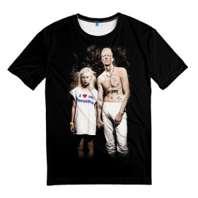 Мужская футболка 3D с принтом Die Antwoord в Белгороде, 100% полиэфир | прямой крой, круглый вырез горловины, длина до линии бедер | die antwoord | ninja | yo landi | йо ланди фиссер | музыка | рэп рейв