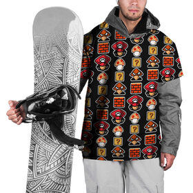 Накидка на куртку 3D с принтом Super Mario Стикеры в Белгороде, 100% полиэстер |  | 