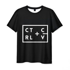 Мужская футболка 3D с принтом Ctrl-c,Ctrl-v Программирование в Белгороде, 100% полиэфир | прямой крой, круглый вырез горловины, длина до линии бедер | c | c++ и objective c | cntr v | cntrl | code | habr | java | javascript | php | programming | python | ruby | stackoverflow | this | дизайнеры | как | кодим | можем