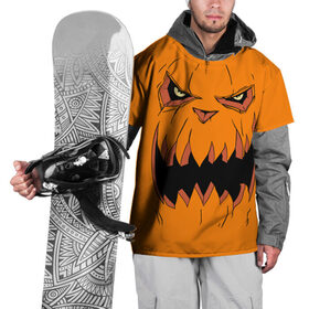Накидка на куртку 3D с принтом Halloween в Белгороде, 100% полиэстер |  | Тематика изображения на принте: halloween | orange | pumpkin | scary | оранжевая | страшная | тыква | ужас | хэллоуин