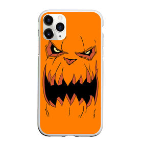 Чехол для iPhone 11 Pro матовый с принтом Halloween в Белгороде, Силикон |  | Тематика изображения на принте: halloween | orange | pumpkin | scary | оранжевая | страшная | тыква | ужас | хэллоуин