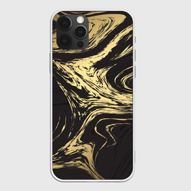 Чехол для iPhone 12 Pro Max с принтом Золотые реки в Белгороде, Силикон |  | абстракция | золото | иллюзия | линии | река