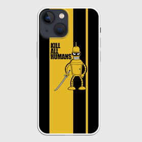 Чехол для iPhone 13 mini с принтом Kill All Humans в Белгороде,  |  | бендер | билла | квентин | тарантино | футурама