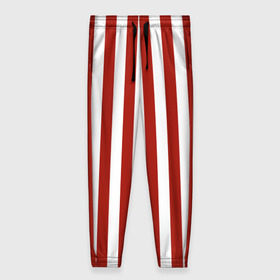 Женские брюки 3D с принтом Костюм пирата в красную полоску - штаны в Белгороде, полиэстер 100% | прямой крой, два кармана без застежек по бокам, с мягкой трикотажной резинкой на поясе и по низу штанин. В поясе для дополнительного комфорта — широкие завязки | 