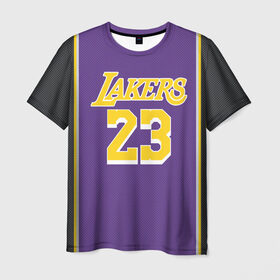 Мужская футболка 3D с принтом James LA Lakers 2019 в Белгороде, 100% полиэфир | прямой крой, круглый вырез горловины, длина до линии бедер | angeles | james | lakers | lebron | los | nba | usa | анджелес | джеймс | леброн | лейкерс | лос | нба | сша